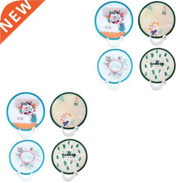 8 pcs Folding Fan Mini Cartoon Lightweight Portable Round