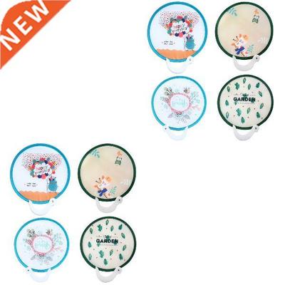 8 pcs Folding Fan Mini Cartoon Lightweight Portable Round