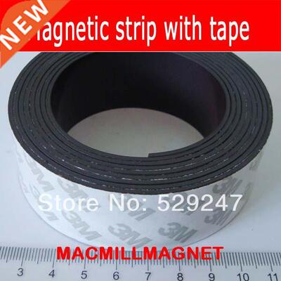 30x1.5mm, 2meter/pack, Flexible Magnetic strip with 3M tape,