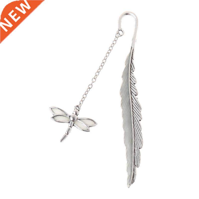 glow in the dark luminous book marker creative feather drago