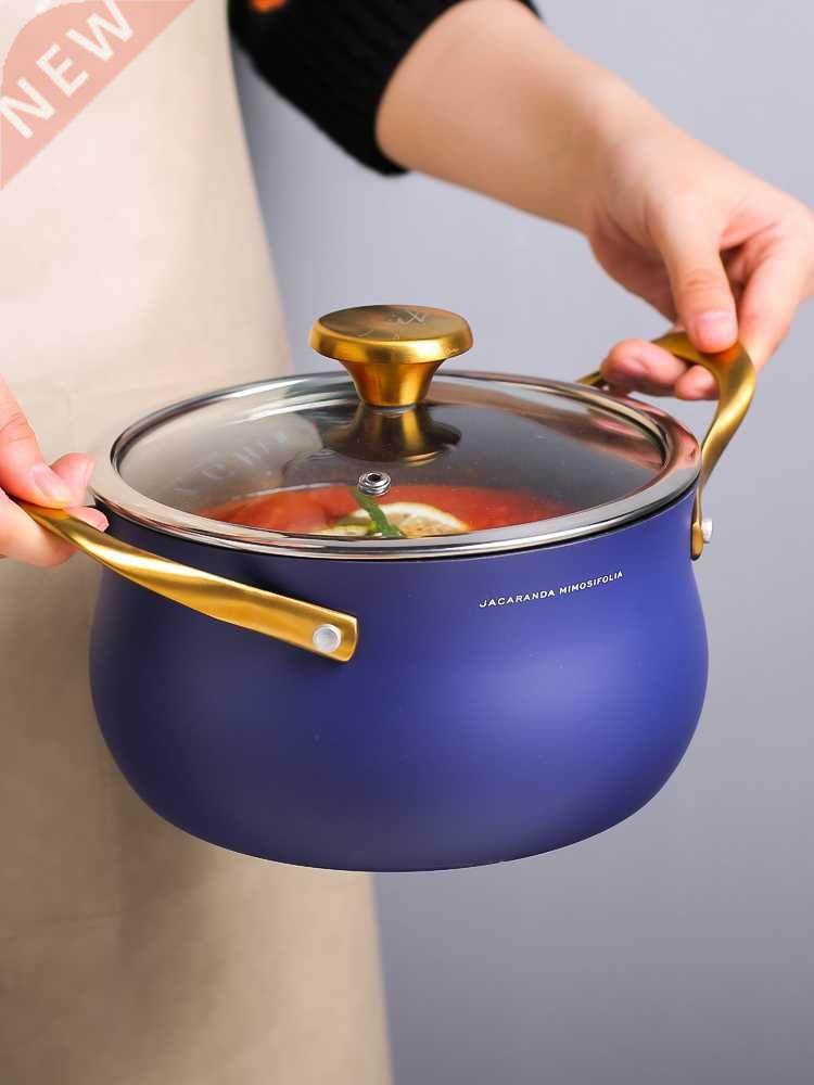 nordic style dual-sided stockpot household soup instant