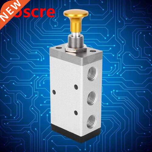 Hand Valve Two-Position Five-Way Button Valve Aluminum Alloy