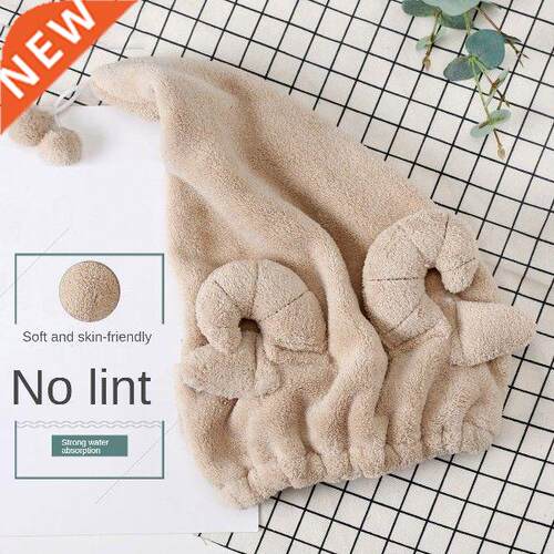 Spa Bowknot shower cap Breathability Microfiber Hair Turban