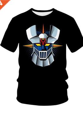 2022 mazinger z anime movie robot sreetwear d print t-shirt