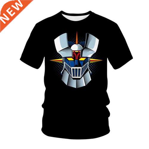 2022 mazinger z anime movie robot sreetwear d print t-shirt