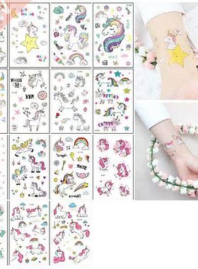 Party Decoration 1 Set Unicorn Pattern Stickers