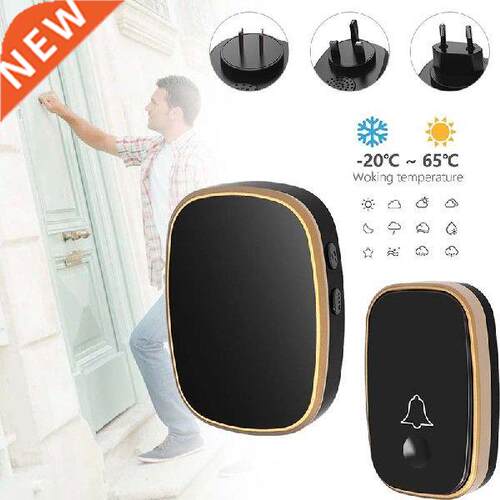 Wireless Doorbell Chimes Door Ring AC 85-260V 00M Range