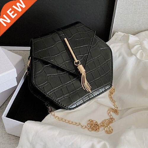 Crocodile Pattern Crossbody Bags For Women 2020 Small Chain