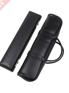 Double Handle Flute Carrying Handbag 16 Holes Black