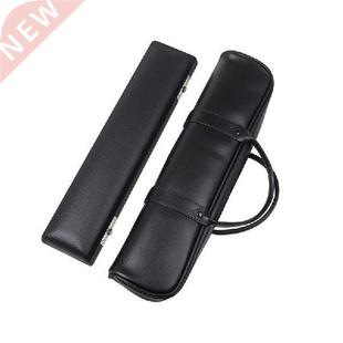 Double Handle Flute Carrying Handbag 16 Holes Black