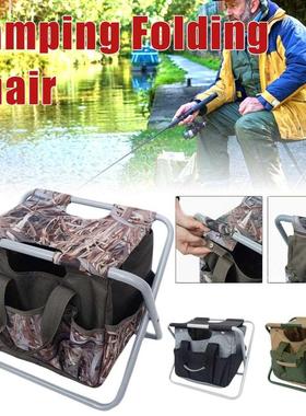 Outdoor Fishing Chair Bag Folding Camping Stool Portable