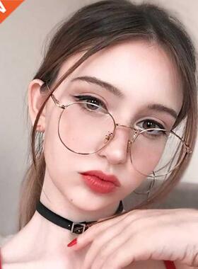 2020 New fashion simple unisex round Plain glasses for men w