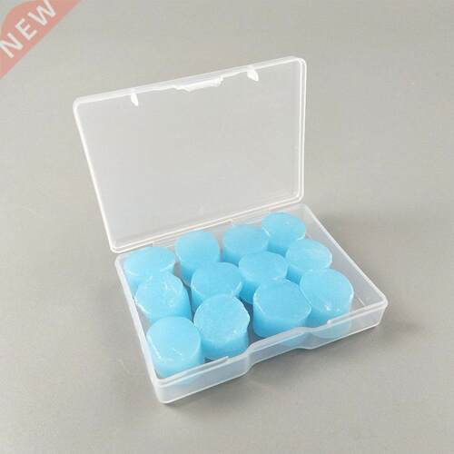 12Pcs/pack Soft Silicone Ear Plugs for Sleeping Swimming Wor