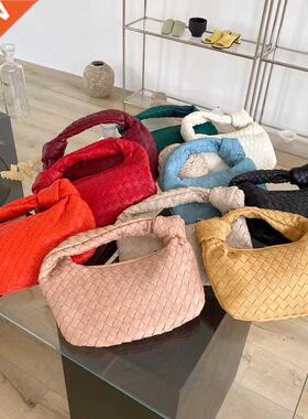2022 Fashion Handmade Woven Bag Luxury Woven Leather Printed