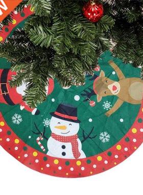 2022 New 1PC 42CM Christmas Tree Skirt Carpet New Year Decor
