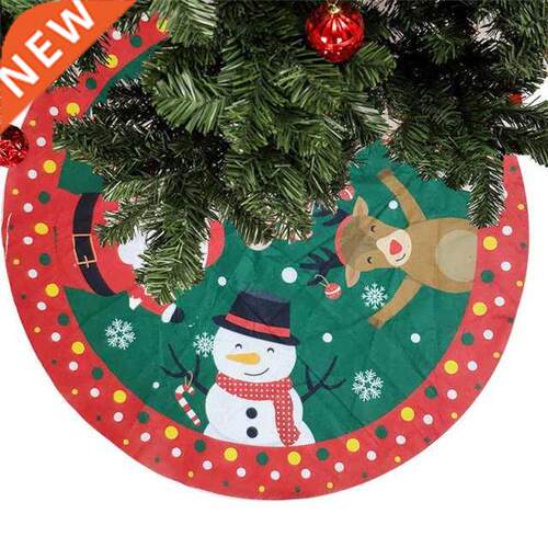 2022 New 1PC 42CM Christmas Tree Skirt Carpet New Year Decor