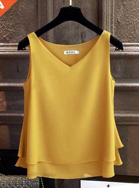2020 Fashion Brand Women's blouse Tops Summer sleeveless Chi