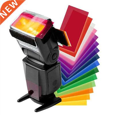 Universal 12Pcs/lot Colored Gel Filters Set Flash Speedlite