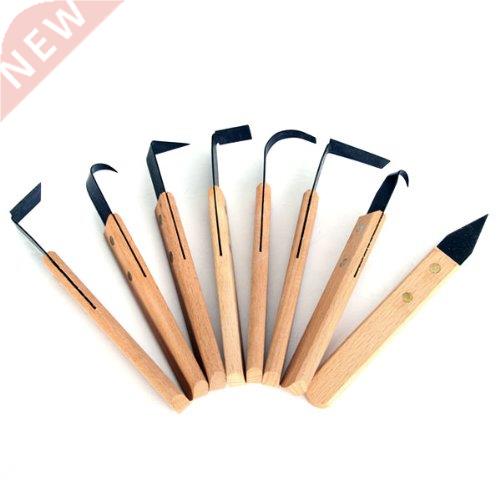8Pcs Pottery Clay Sculpture Modeling Tools Set--Wood and Met