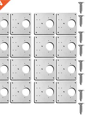 16 Sets Hinge Repair Plate Cabinet Hinge Repair Plate Kit Hi