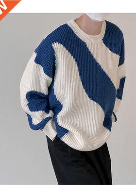 2022 New Men Setwear Sweater Korea Style Knitting Pullovers