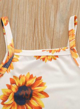 Children Baby Girls 2pcs Clothes Se Floral/Leopard Print Sle