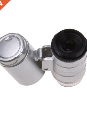 60X Zoom 2 LED 1UV Light Microscope Lenses Telescope Phone M