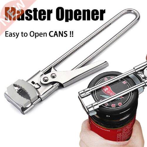 Stainless Steel Can Opener Anti-skid Adjustable Kitchen