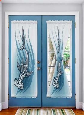 Animal Blue Hammerhead Shark Door Curtains Decor Home