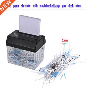 Mini Portable SB Paper Shredder Cutter Strip Cut A6 Folded A