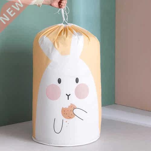 Cartoon Quilt Storage Bag Drawstring Round Cylinder