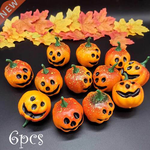 Hot Sale 6Pcs Artificial Mini Foam Pumpkin Simulation Props