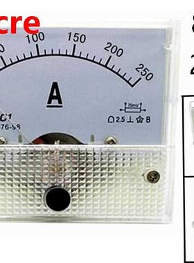 1PCS 85C1-A 250A DC Analog Meter Panel AMP Current Ammeters