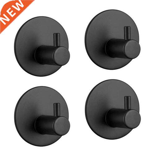 Sticky hook, self-adhesive black wall-mounted hook, super he
