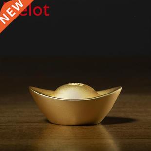 Gold Ingot ll Copper Rel Gold Plted Ornments Home