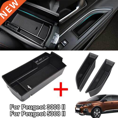 Car Armrest Box Storage For Peugeot 3008 3008GT 5008 2017 20