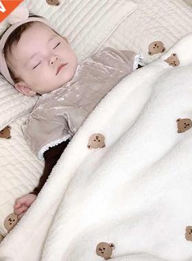 Soft Winter Blanket Swaddling Blankets for Baby Newborn Bed