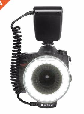 48 Macro LED Ring Flash Bundle with LCD Display Power Contro
