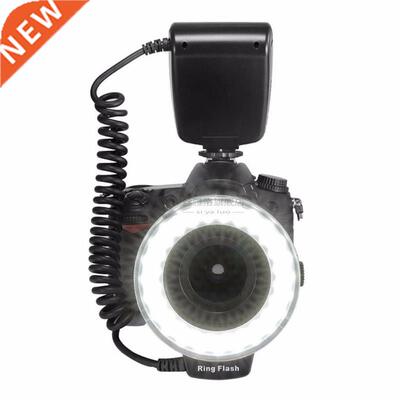 48 Macro LED Ring Flash Bundle with LCD Display Power Contro