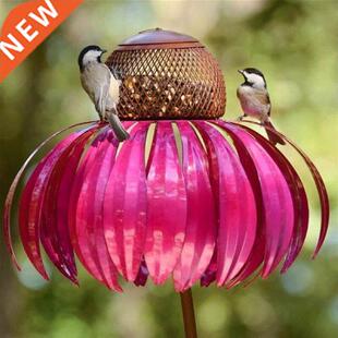 Sensation Pink Coneflower Bird Feeder Outdoor Decoration