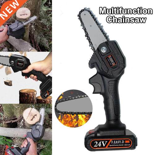 24V 0.7kg Mini Electric Chain Saw Portable Pruning Saw