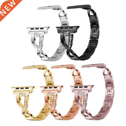 Bling Rhinestone Watch Band Strap Stainless Steel for Apple