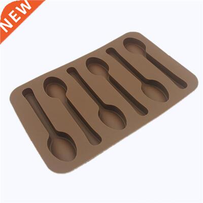 Cake Mold Creative 6-Cavity Scoop Shaped Silicone Mold Non-S