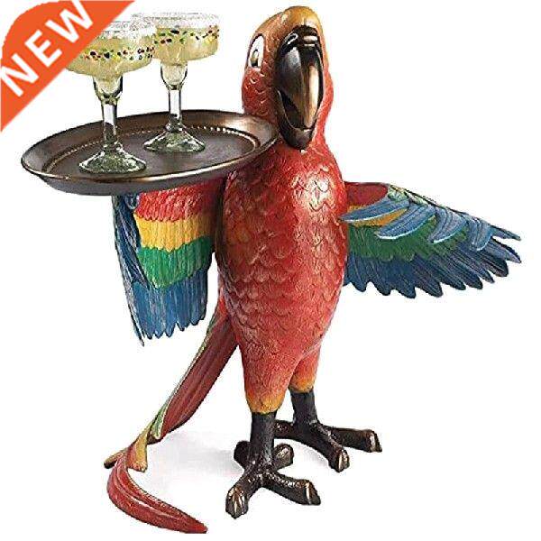 Parrot Butler,Parrot Statue Tray, Animal Side Table