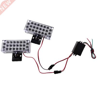 2 x 22 LED Car Flashing Emergency Light Grill Strobe Flash L