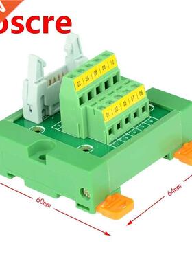 IDC10 male terminal block breakout board IDC10 connector PLC