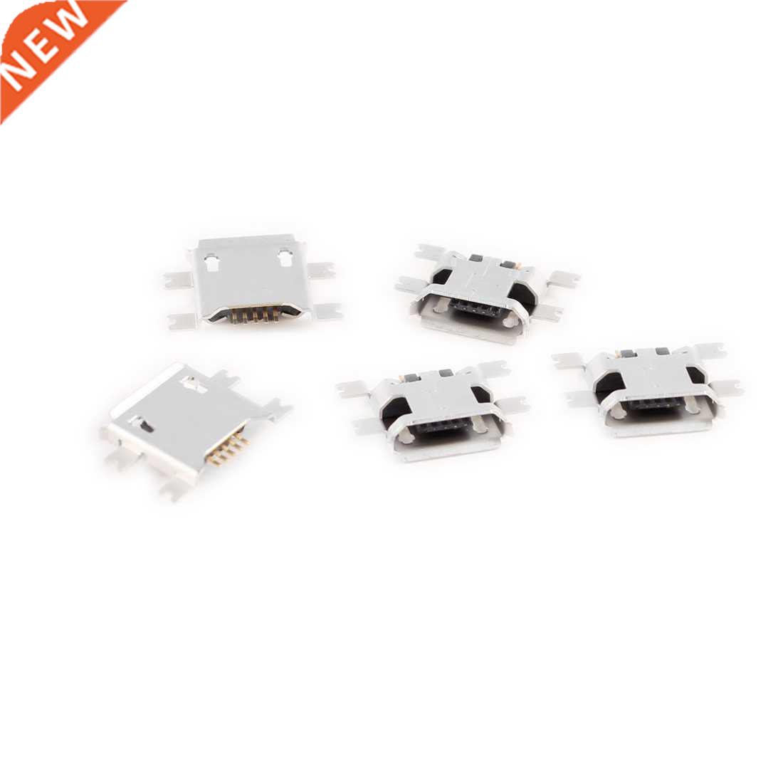 5 Pcs Micro USB Type B Female Socket 5-Pin SMD SMT Jack Conn