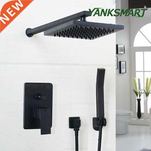 YANKSMART Luxury Wall Mounted athroom Rainfall Shower Fauc