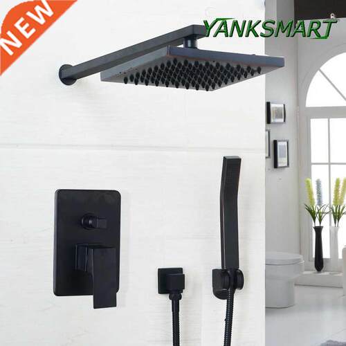 YANKSMART Luxury Wall Mounted athroom Rainfall Shower Fauc