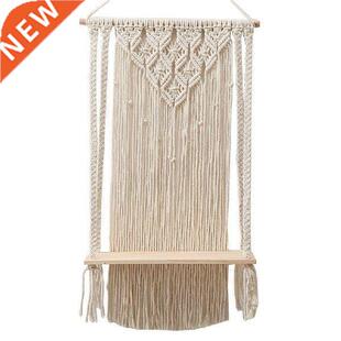New Wall Hanging Shelf Boho Cotton Rope Woven Tapestry